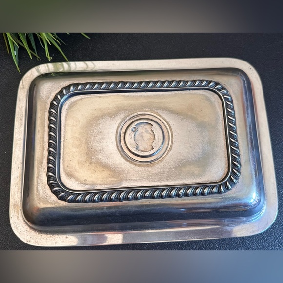 Silver coated Rectangular Tray - Picture 7 of 8